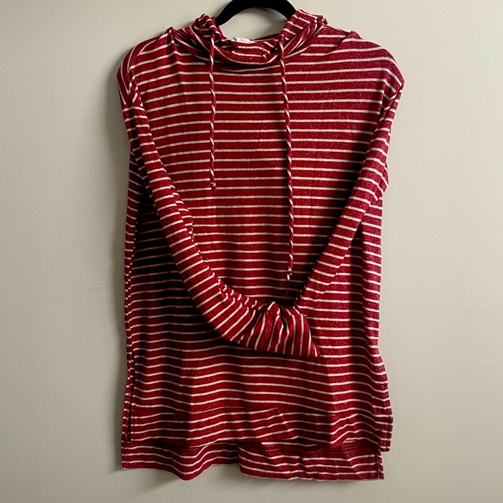 Long Sleeve Hi-Lo hem hoodie (S)